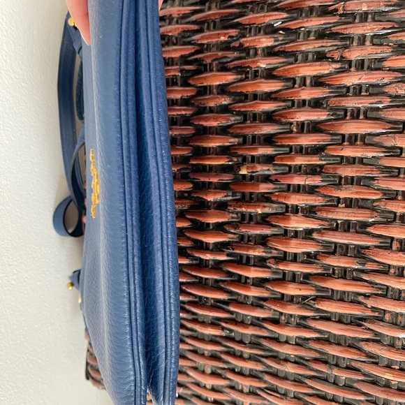 Prada Vitello Phenix Double Zip Crossbody Bag Baltico - Picture 3 of 11